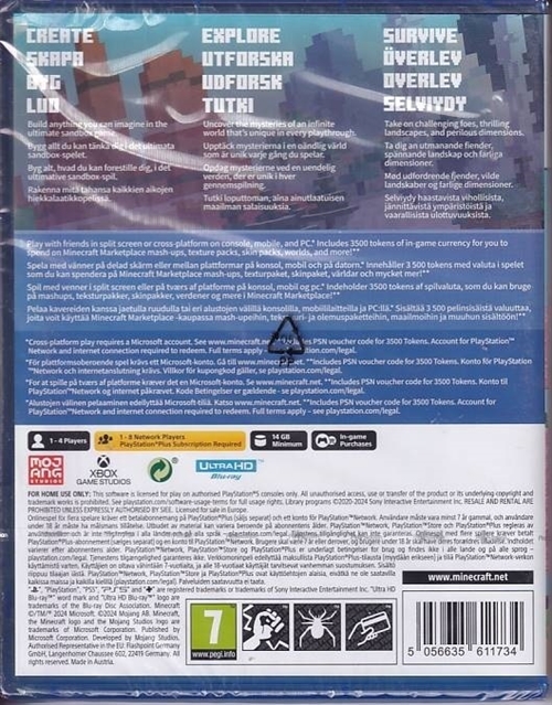 Minecraft - i Folie - PS5 (AA Grade) (Genbrug)